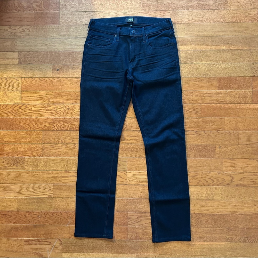 Paige Federal Slim Fit Jeans Dark Blue